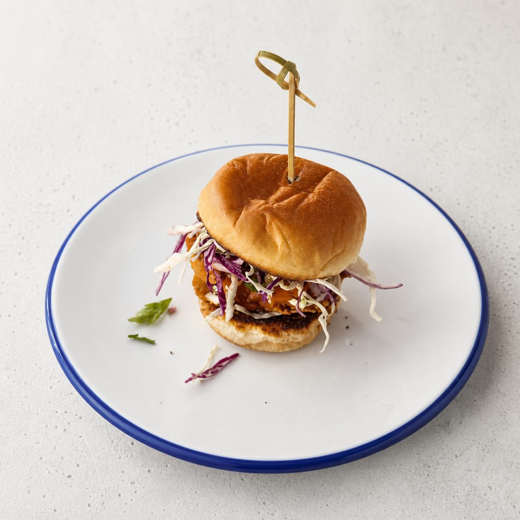 FRIED CHICKEN SLIDERS.